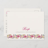 ロマンチッククラシカルパールスワンフローラフレ結婚ーム ポストカード (正面/裏面)