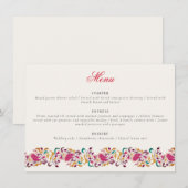 ロマンチッククラシカルパールスワンフローラフレ結婚ーム メニュー (正面/裏面)