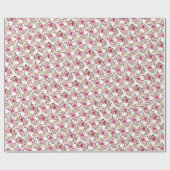 ロマンチッククラシカルパールスワンフローラフレ結婚ーム ラッピングペーパー (フラット)