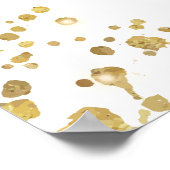 ロマンチッククラシックなクリスマス結婚の歓迎サイン ポスター (角)