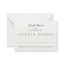 ロマンチッククラシックな結婚QRコードRSVP