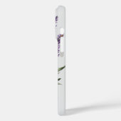 ロマンチックグレーパープルラベンダーフローラ Case-Mate iPhoneケース (裏面 / 左)