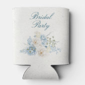 ロマンチックコッツウォルズウィンター花模様カスタムブライド 缶クーラー (裏面)
