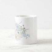 ロマンチックコッツウォルズウィンター花模様ズモノグラム コーヒーマグカップ (中央)