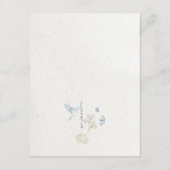 ロマンチックコッツウォルズウィンター花模様詳細結婚ズ エンクロージャーカード (裏面)