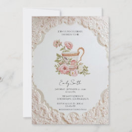 ロマンチックコテージコアブライダルシャワー招待 招待状