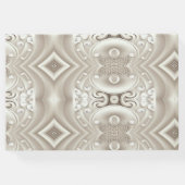 ロマンチックサテンハートアイボリーカラードゲストブック ゲストブック (裏面)