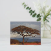 ロマンチックサファリアフリカブライダルサンキューカード ポストカード (スタンド正面)