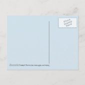 ロマンチックサファリフローラゲストブライダルシャワーデスティニー インビテーションポストカード (裏面)