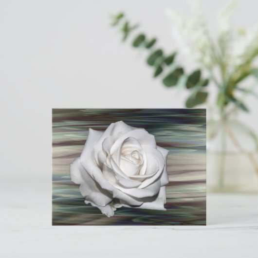 ロマンチックサファリフローラゲストブライダルシャワーデスティニー インビテーションポストカード (スタンド正面)