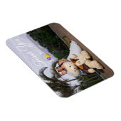 ロマンチックサンキュー結婚のカード マグネット (右側)