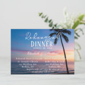 ロマンチックサンセットビーチリハーサルディナー 招待状 (スタンド正面)
