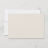 ロマンチックサンセットビーチ結婚テーマ 出欠カード (裏面)