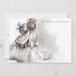 ロマンチックシスターデイティーアフタヌーン招待状 招待状