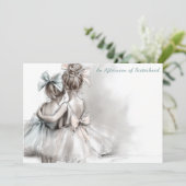 ロマンチックシスターデイティーアフタヌーン招待状 招待状 (スタンド正面)