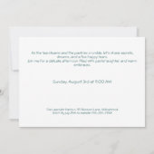 ロマンチックシスターデイティーアフタヌーン招待状 招待状 (裏面)