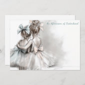 ロマンチックシスターデイティーアフタヌーン招待状 招待状 (正面/裏面)