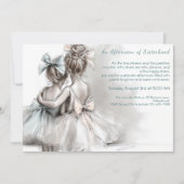 ロマンチックシスターデイティーアフタヌーン招待状 招待状 (正面)