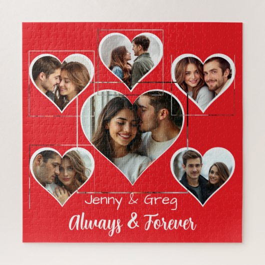 ロマンチックシックス写真テンプレートジグソーパズル ジグソーパズル (縦)