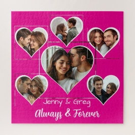 ロマンチックシックス写真テンプレートジグソーパズル ジグソーパズル