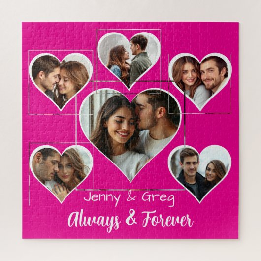 ロマンチックシックス写真テンプレートジグソーパズル ジグソーパズル (縦)