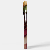 ロマンチックシックバラレッドブルゴーニュ金ゴールドフローラ Case-Mate iPhoneケース (裏面 / 左)