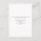 ロマンチックシンプルな写真詳細エンクロージャカード エンクロージャーカード (裏面)