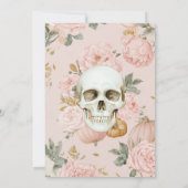 ロマンチックスカルフローラハローウィンパーティ 招待状 (裏面)