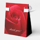 ロマンチックスタイリッシュな赤いローズフローラオンブラック フェイバーボックス (裏面サイド)