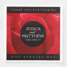 ロマンチックスタイリッシュレッドローズ結婚フローラ