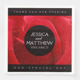 ロマンチックスタイリッシュレッドローズ結婚フローラ