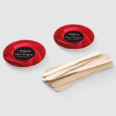 ロマンチックスタイリッシュレッドローズ結婚フローラ ハンドファン (組立なし)