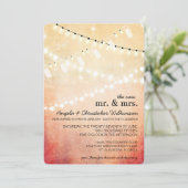 ロマンチックストリングライト披露宴オンリー招待状 招待状 (スタンド正面)