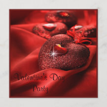 ロマンチックスパークルハートバレンタインデーパーティー