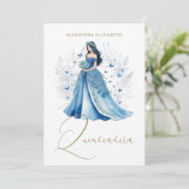 ロマンチックスペインのグラムキンセアニラブルーシェード 招待状 (スタンド正面)
