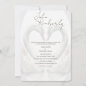 ロマンチックスワンス結婚式招待状 招待状 (正面)