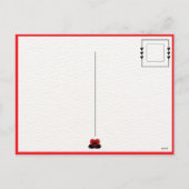 ロマンチックスワンハートバレンタインデー シーズンポストカード (裏面)