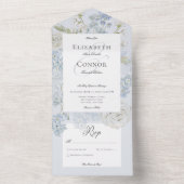 ロマンチックソフトブルー&ホワイトガーデンフローラnoディナー オールインワン招待状 (内側)