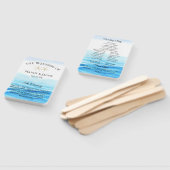 ロマンチックタイズ結婚式 プログラム ハンドファン (組立なし)