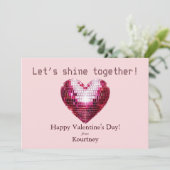 ロマンチックディスコハートバレンタインズデイカード シーズンカード (スタンド正面)