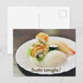 ロマンチックディナーのお誘い ポストカード (正面/裏面)