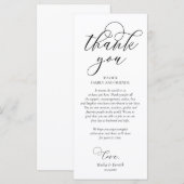 ロマンチックディナープレイス設定サンキューカード プログラム (正面/裏面)