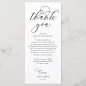ロマンチックディナープレイス設定サンキューカード プログラム (正面)