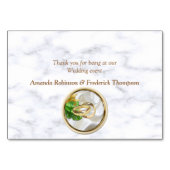 ロマンチックトロピカルウェディングテーブルカード テーブルナンバー (裏面)