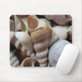 ロマンチックトロピカルエキゾチックシーシェルビーチラブ マウスパッド (マウス)