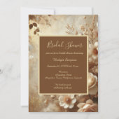 ロマンチックドリーミーフローラブライダルシャワー 招待状 (正面)