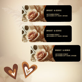 ロマンチックドリーミー結婚フローラ差出人住所 ラベル