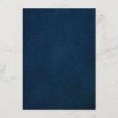 ロマンチックネイビーブルー赤面バラフローラ幾何学模様 メニュー (裏面)