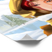 ロマンチックハッピーホリデーズウィンターラブポスター紙 ポスター (角)