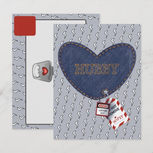 ロマンチックハビーウィフェイエレクトリックロックラベルハート ポストカード (正面/裏面)
